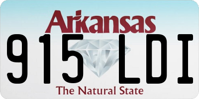 AR license plate 915LDI