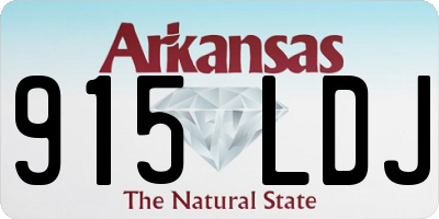 AR license plate 915LDJ
