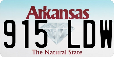 AR license plate 915LDW