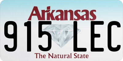 AR license plate 915LEC