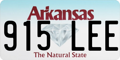 AR license plate 915LEE
