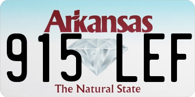 AR license plate 915LEF