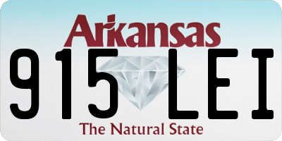 AR license plate 915LEI