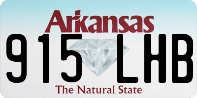 AR license plate 915LHB