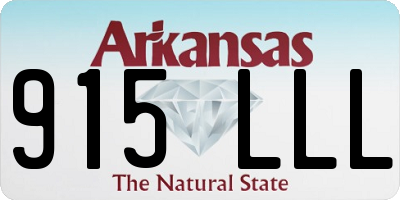 AR license plate 915LLL
