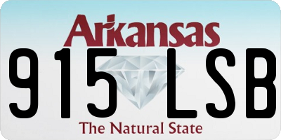 AR license plate 915LSB