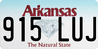 AR license plate 915LUJ