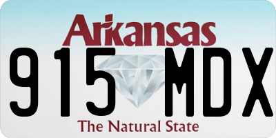 AR license plate 915MDX