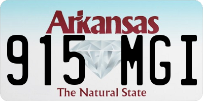 AR license plate 915MGI