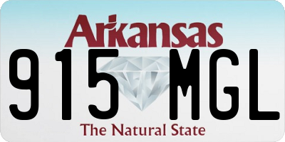 AR license plate 915MGL