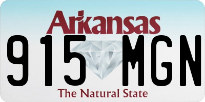 AR license plate 915MGN