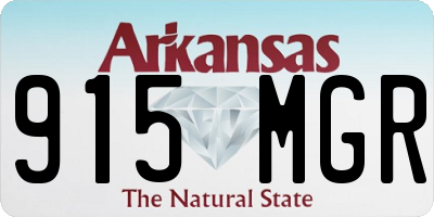 AR license plate 915MGR