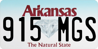 AR license plate 915MGS
