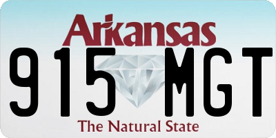 AR license plate 915MGT