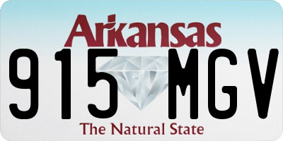 AR license plate 915MGV
