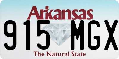 AR license plate 915MGX