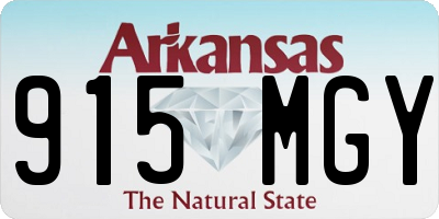 AR license plate 915MGY