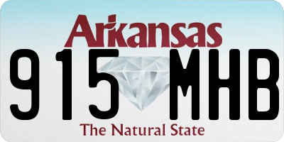 AR license plate 915MHB
