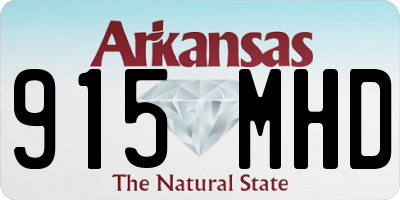 AR license plate 915MHD