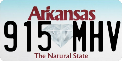 AR license plate 915MHV