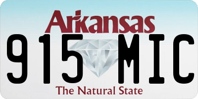 AR license plate 915MIC