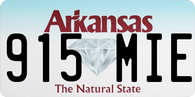 AR license plate 915MIE