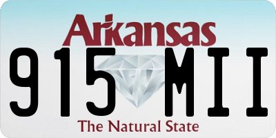 AR license plate 915MII