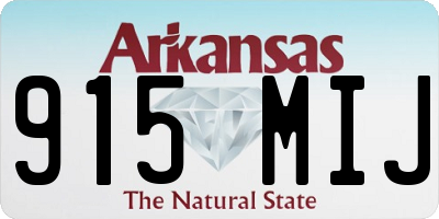 AR license plate 915MIJ