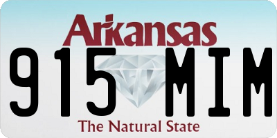 AR license plate 915MIM