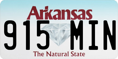 AR license plate 915MIN