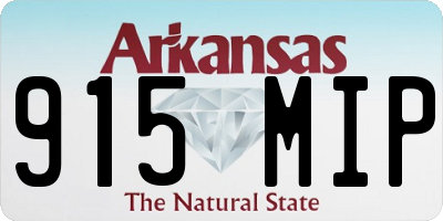 AR license plate 915MIP