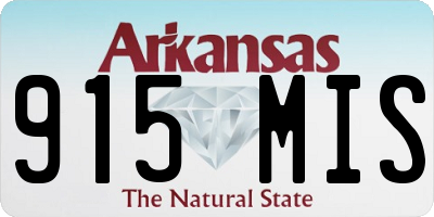 AR license plate 915MIS