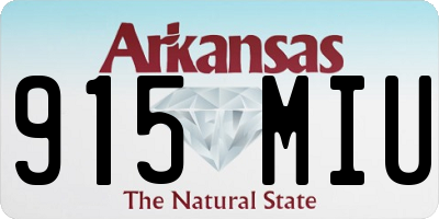 AR license plate 915MIU
