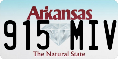 AR license plate 915MIV