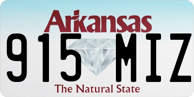 AR license plate 915MIZ