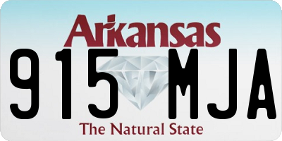 AR license plate 915MJA