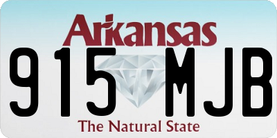 AR license plate 915MJB