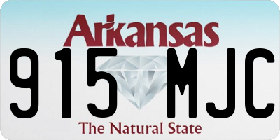 AR license plate 915MJC