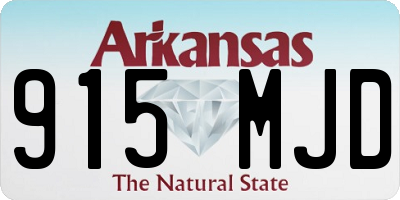 AR license plate 915MJD
