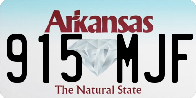 AR license plate 915MJF