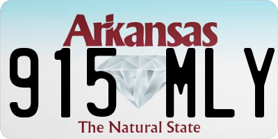 AR license plate 915MLY