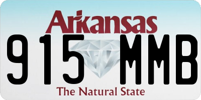 AR license plate 915MMB