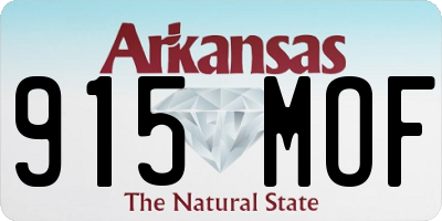 AR license plate 915MOF