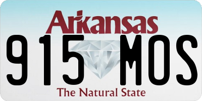 AR license plate 915MOS