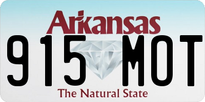 AR license plate 915MOT