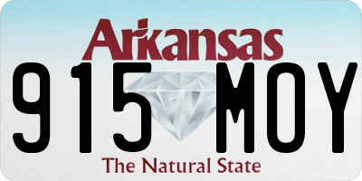 AR license plate 915MOY