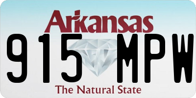 AR license plate 915MPW