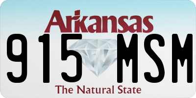 AR license plate 915MSM