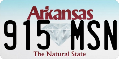 AR license plate 915MSN
