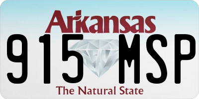 AR license plate 915MSP